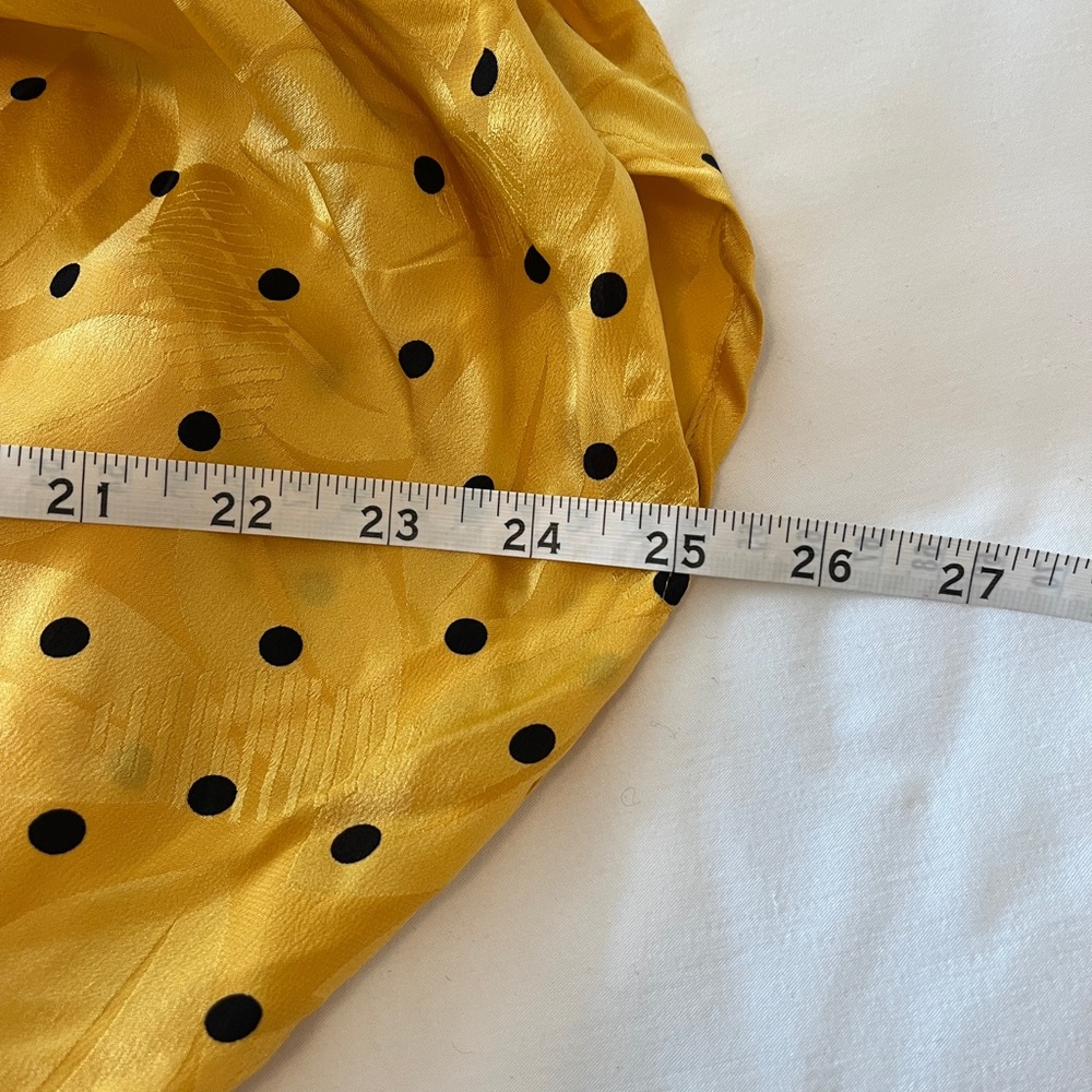 Saint Remei Silk Dress. Size 12. Yellow black. Matching jacket sold separately. - Picture 9 of 11